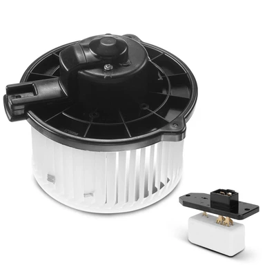 2 Pcs Front HVAC Blower Motor & Resistor Kit