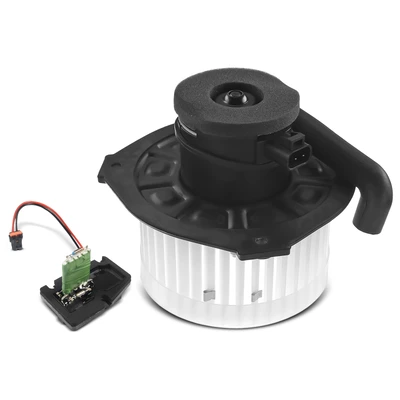 2 Pcs Front HVAC Blower Motor & Resistor Kit
