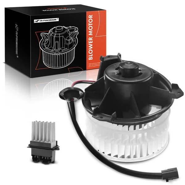 2 Pcs Front HVAC Blower Motor & Resistor Kit for Chrysler Pacifica 05-08 Dodge Caravan