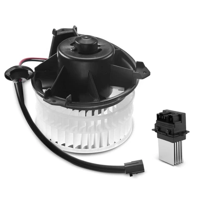 2 Pcs Front HVAC Blower Motor & Resistor Kit
