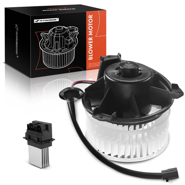 2 Pcs Front HVAC Blower Motor & Resistor Kit for Chrysler Town & Country 01-05 Dodge Caravan