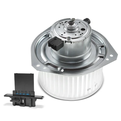2 Pcs Front HVAC Blower Motor & Resistor Kit