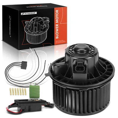2 Pcs Front HVAC Blower Motor & Resistor Kit