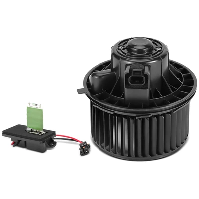2 Pcs Front HVAC Blower Motor & Resistor Kit