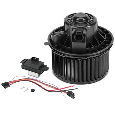2 Pcs Front HVAC Blower Motor & Resistor Kit