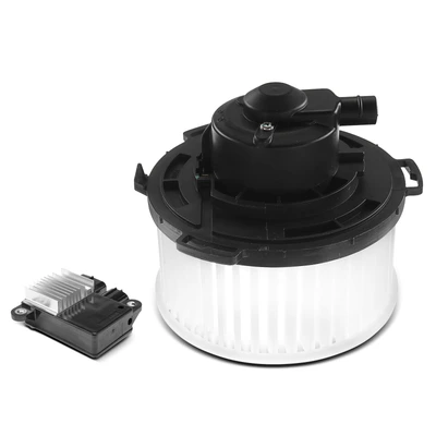 2 Pcs Front HVAC Blower Motor & Resistor Kit