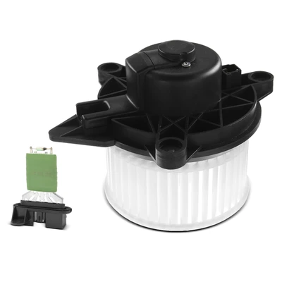 2 Pcs Front HVAC Blower Motor & Resistor Kit