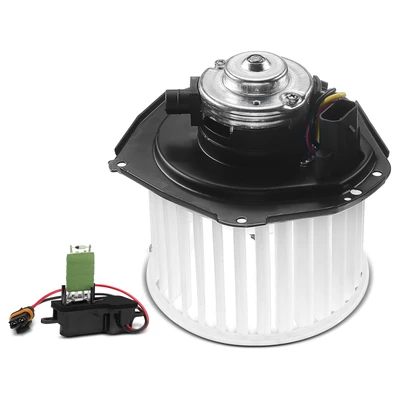 2 Pcs Front HVAC Blower Motor & Resistor Kit