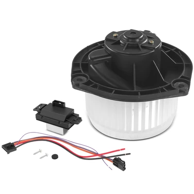 2 Pcs Front HVAC Blower Motor & Resistor Kit
