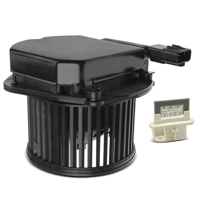 2 Pcs Front HVAC Blower Motor & Resistor Kit