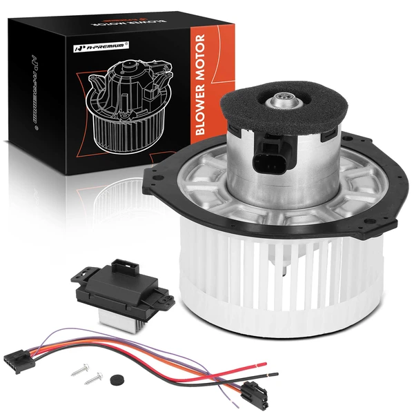 2 Pcs Front HVAC Blower Motor & Resistor Kit for Chevrolet Trailblazer 03-09 Buick Rainier