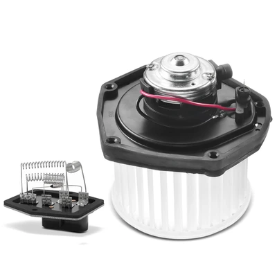 2 Pcs Front HVAC Blower Motor & Resistor Kit