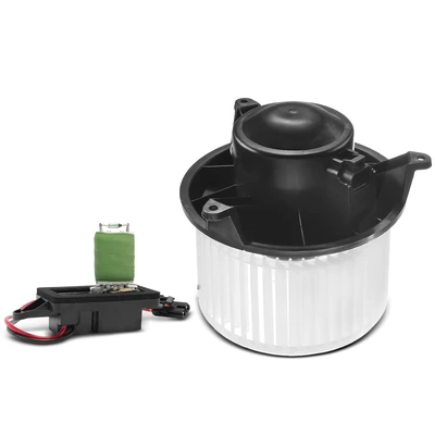 2 Pcs Front HVAC Blower Motor & Resistor Kit
