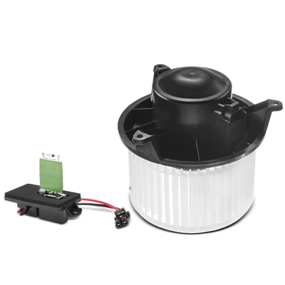 2 Pcs Front HVAC Blower Motor & Resistor Kit