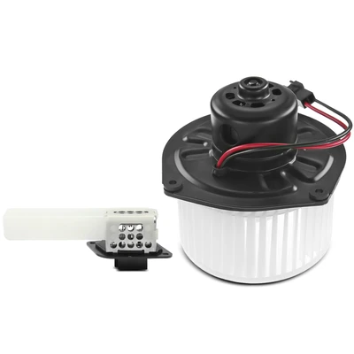 2 Pcs Front HVAC Blower Motor & Resistor Kit