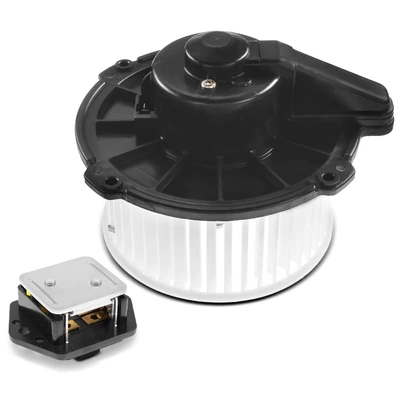 2 Pcs Front HVAC Blower Motor & Resistor Kit