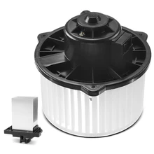 2 Pcs Front HVAC Blower Motor & Resistor Kit