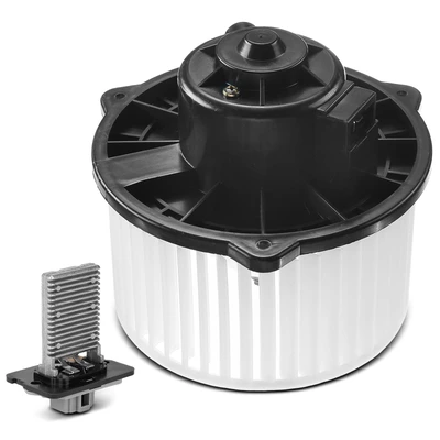 2 Pcs Front HVAC Blower Motor & Resistor Kit