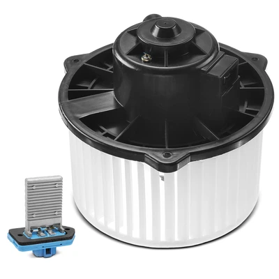 2 Pcs Front HVAC Blower Motor & Resistor Kit