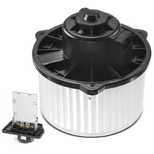 2 Pcs Front HVAC Blower Motor & Resistor Kit