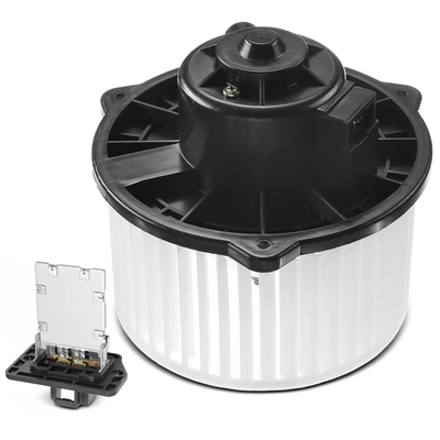 2 Pcs Front HVAC Blower Motor & Resistor Kit