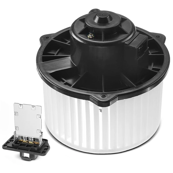 2 Pcs Front HVAC Blower Motor & Resistor Kit for Hyundai Santa Fe 04-05 Kia Optima 06