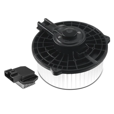 2 Pcs Front HVAC Blower Motor & Resistor Kit