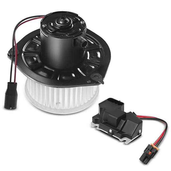 2 Pcs Front HVAC Blower Motor & Resistor Kit for Chevy Corvette 97-00 Buick Century Regal