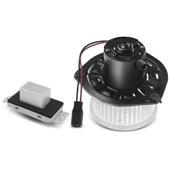 2 Pcs Front HVAC Blower Motor & Resistor Kit for 2000 Chevrolet Impala