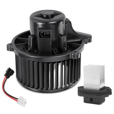 2 Pcs Front HVAC Blower Motor & Resistor Kit