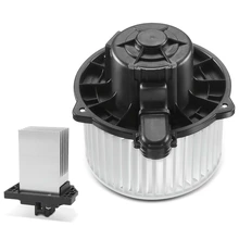 2 Pcs Front HVAC Blower Motor & Resistor Kit