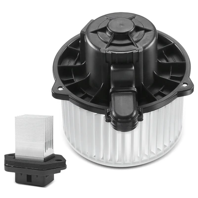 2 Pcs Front HVAC Blower Motor & Resistor Kit