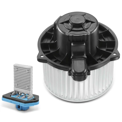 2 Pcs Front HVAC Blower Motor & Resistor Kit