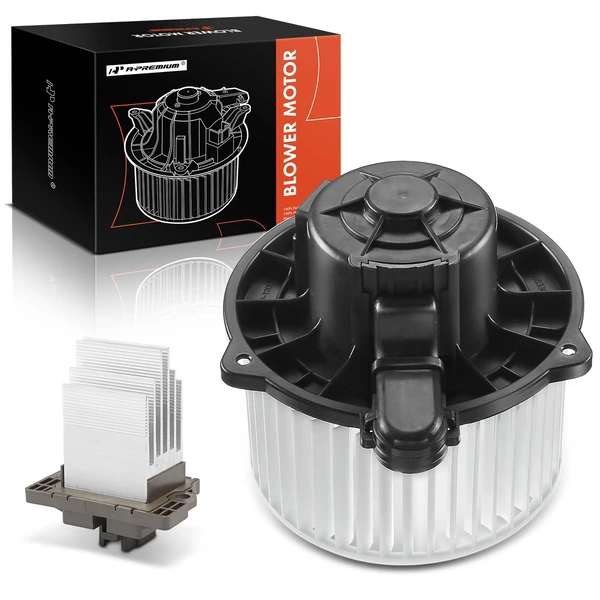 2 Pcs Front HVAC Blower Motor & Resistor Kit for Hyundai Entourage 2009-2010 V6 3.8L