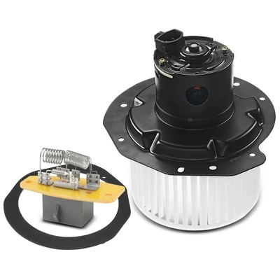 2 Pcs Front HVAC Blower Motor & Resistor Kit