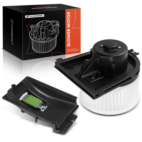 2 Pcs Front HVAC Blower Motor & Resistor Kit for Audi TT 00-06 Quattro Volkswagen Jetta Golf