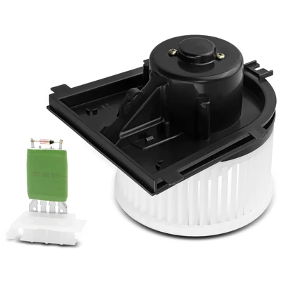 2 Pcs Front HVAC Blower Motor & Resistor Kit