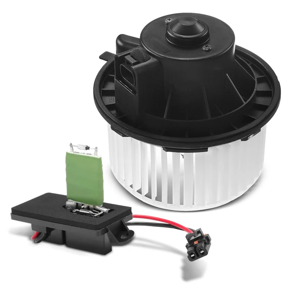 2 Pcs Front HVAC Blower Motor & Resistor Kit for 2007 Chevrolet Silverado 1500