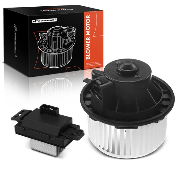 2 Pcs Front HVAC Blower Motor & Resistor Kit for Chevy Silverado 1500 GMC Sierra 2007