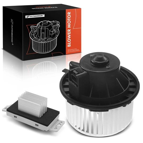 2 Pcs Front HVAC Blower Motor & Resistor Kit for Chevrolet Silverado 1500 2007 2500 HD GMC