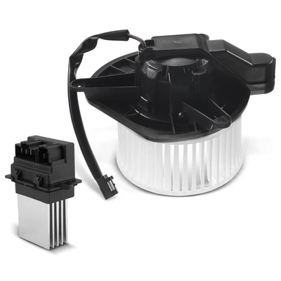 2 Pcs Front HVAC Blower Motor & Resistor Kit
