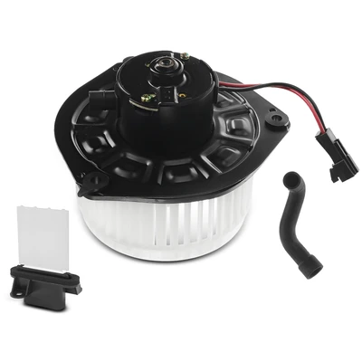 2 Pcs Front HVAC Blower Motor & Resistor Kit