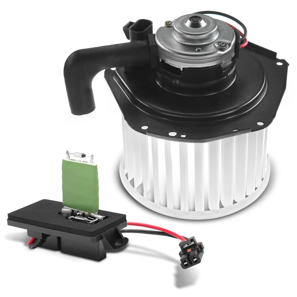 2 Pcs Front HVAC Blower Motor & Resistor Kit for 2002 GMC C3500HD