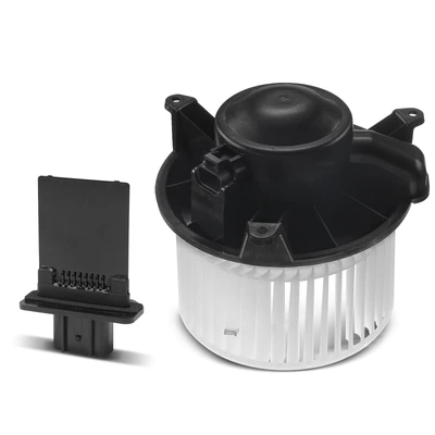 2 Pcs Front HVAC Blower Motor & Resistor Kit