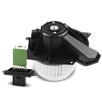 2 Pcs Front HVAC Blower Motor & Resistor Kit