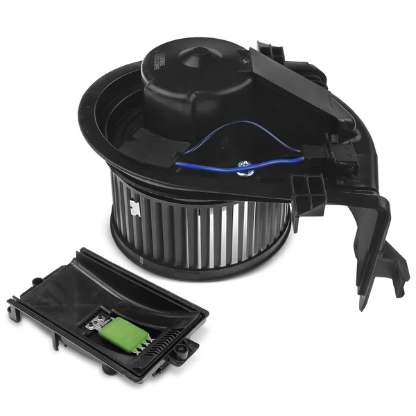 2 Pcs Front HVAC Blower Motor & Resistor Kit for Volkswagen Golf Jetta 1999 Manual AC