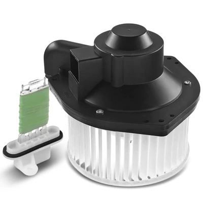 2 Pcs Front HVAC Blower Motor & Resistor Kit