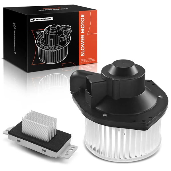 2 Pcs Front HVAC Blower Motor & Resistor Kit for Chevrolet SSR 2003-2006