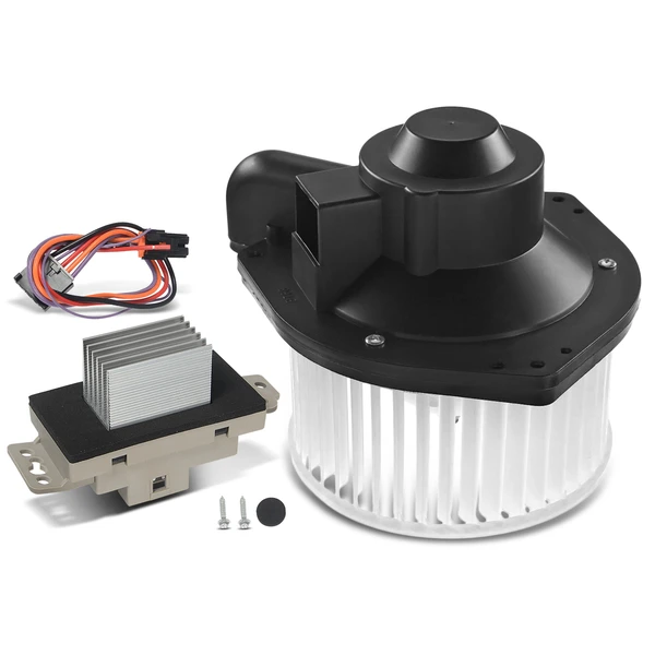 2 Pcs Front HVAC Blower Motor & Resistor Kit for Chevrolet SSR 2003-2006