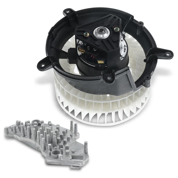 2 Pcs Front HVAC Blower Motor & Resistor Kit for Mercedes-Benz CLK320 CLK55 AMG A208 C208